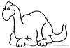 l&aacute;mina para imprimir y colorear dinosaurio 16